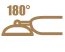 180° flatliggende kropp