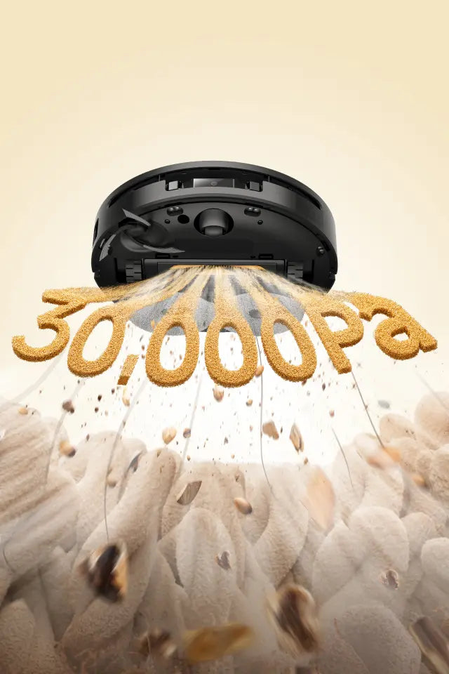 Vormax-sugekraft på 30 000 Pa