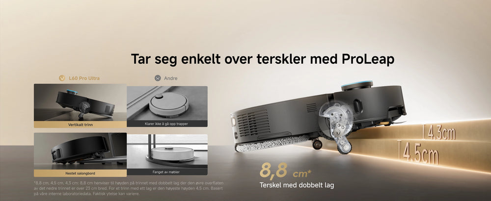 Tar seg enkelt over terskler med ProLeap