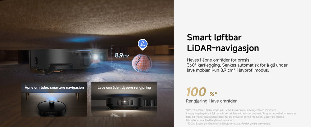 Smart løftbar  LiDAR-navigasjon