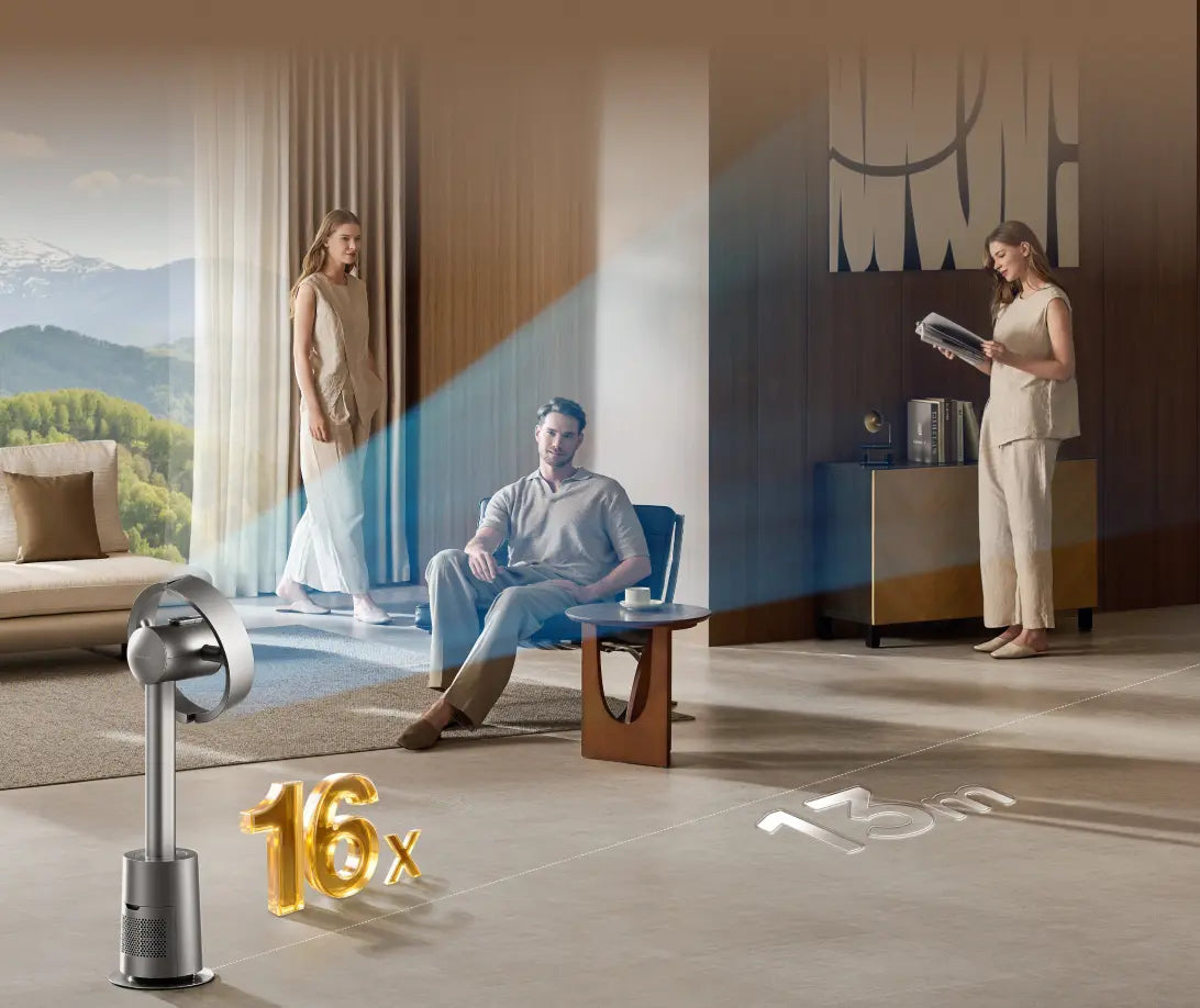 16× luftstrømning med AirBoost™-teknologi
